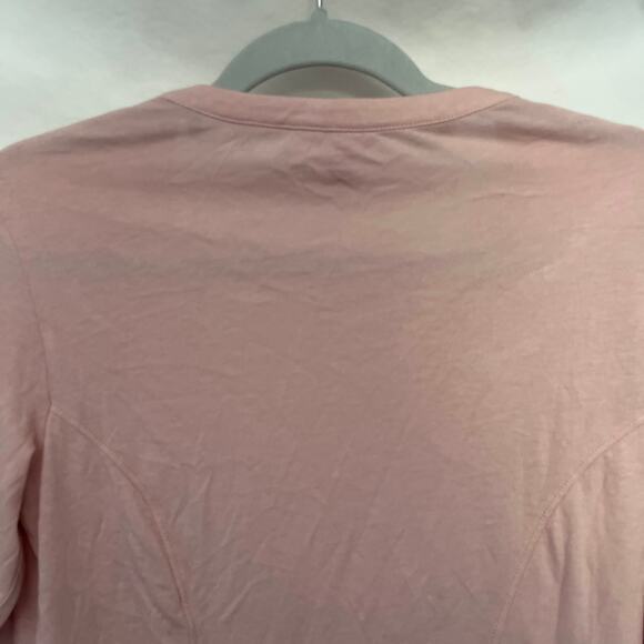 Guess Roll Tab Y2K Womens Top Sz M Soft Pink Utility Modal Preppy Academia Comfy - Picture 7 of 11